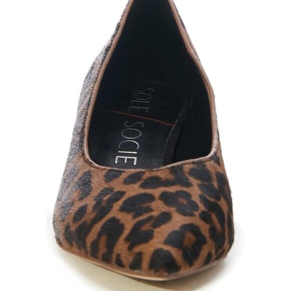 Sole Society Leopard Print Calf Hairn Pumps - Picture 4 of 9